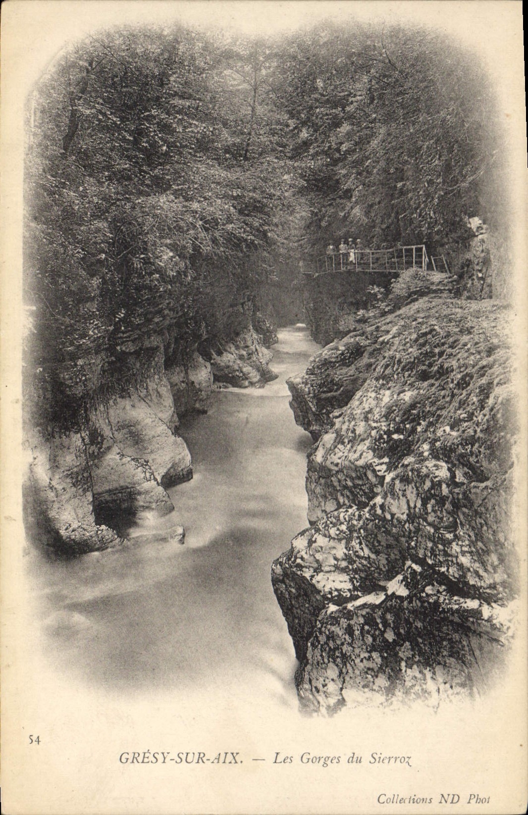 CPA Gresy sur Aix Les Gorges du Sierroz 