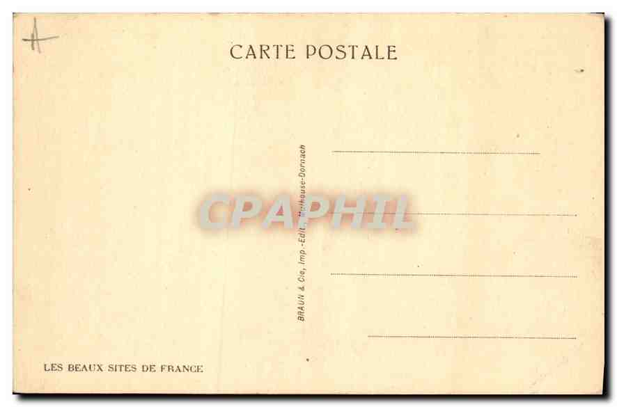 CPA Sortie du Grand Tunnel et Maison Cantonniere  — Rückseite