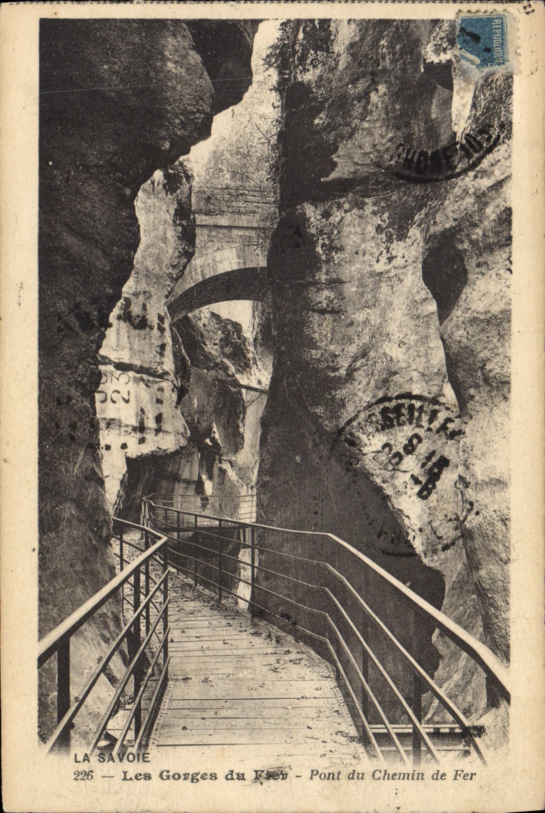 Les Gorges du Fier — Pont du Chemin de Fer — La Savoie 226