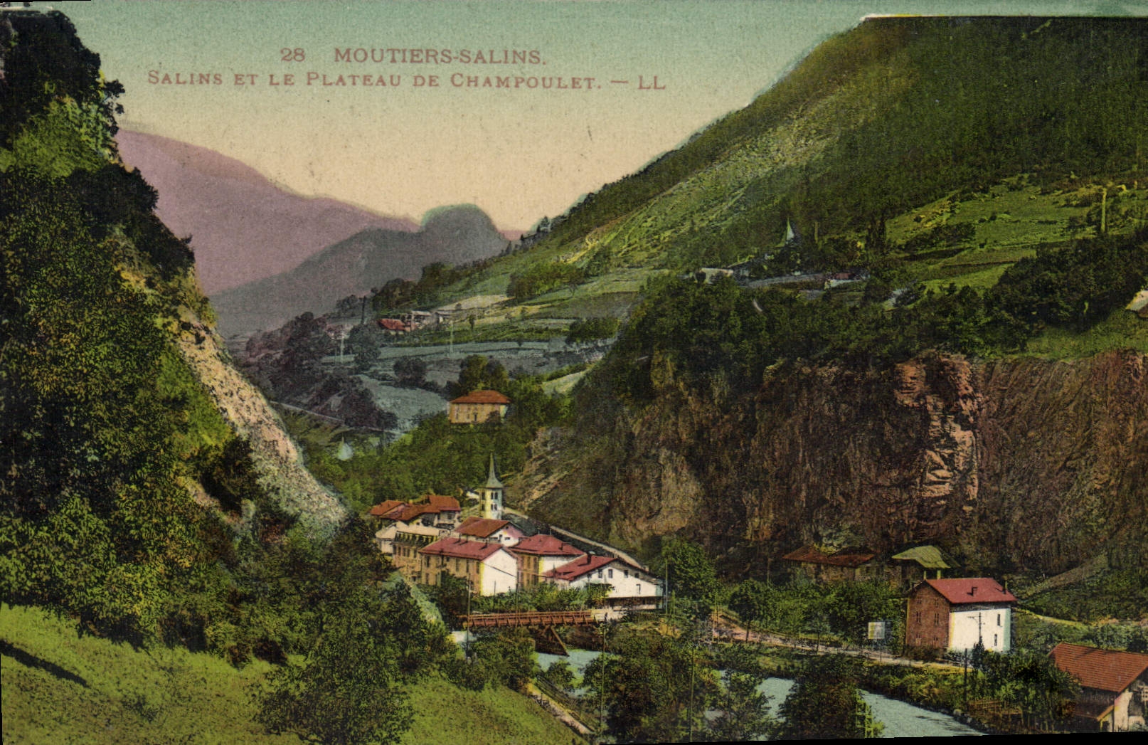 CPA Moutiers Salins Salins et le Plateau de Champoulet 