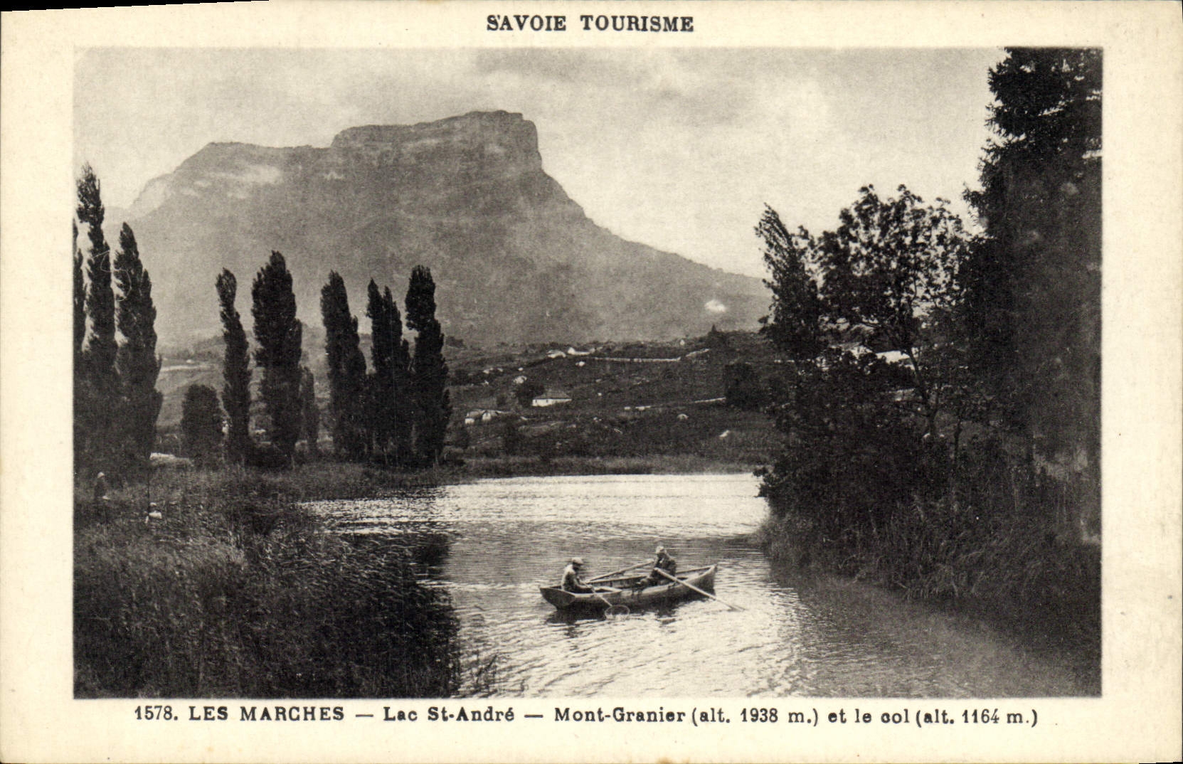 CPA Savoie Tourisme Les Marches Lac St Andre Mont Granier 