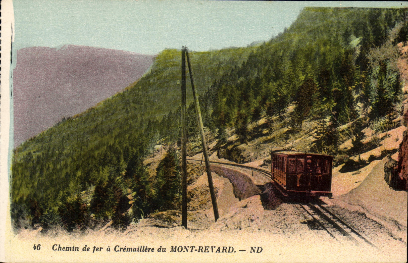 CPA Chemin de fer a Cremaillere du Mont Revard 