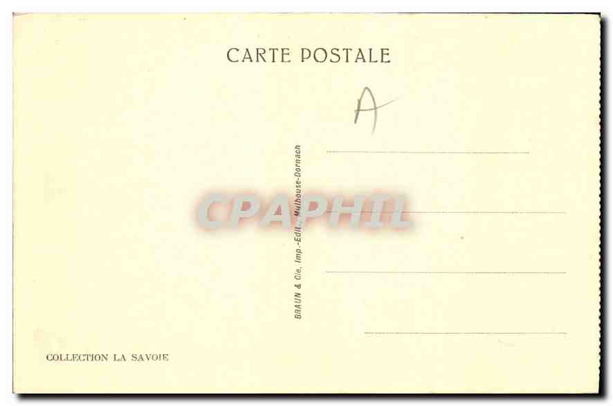 CPA Servoz L'Arve et les Aiguilles de Varens  — Verso