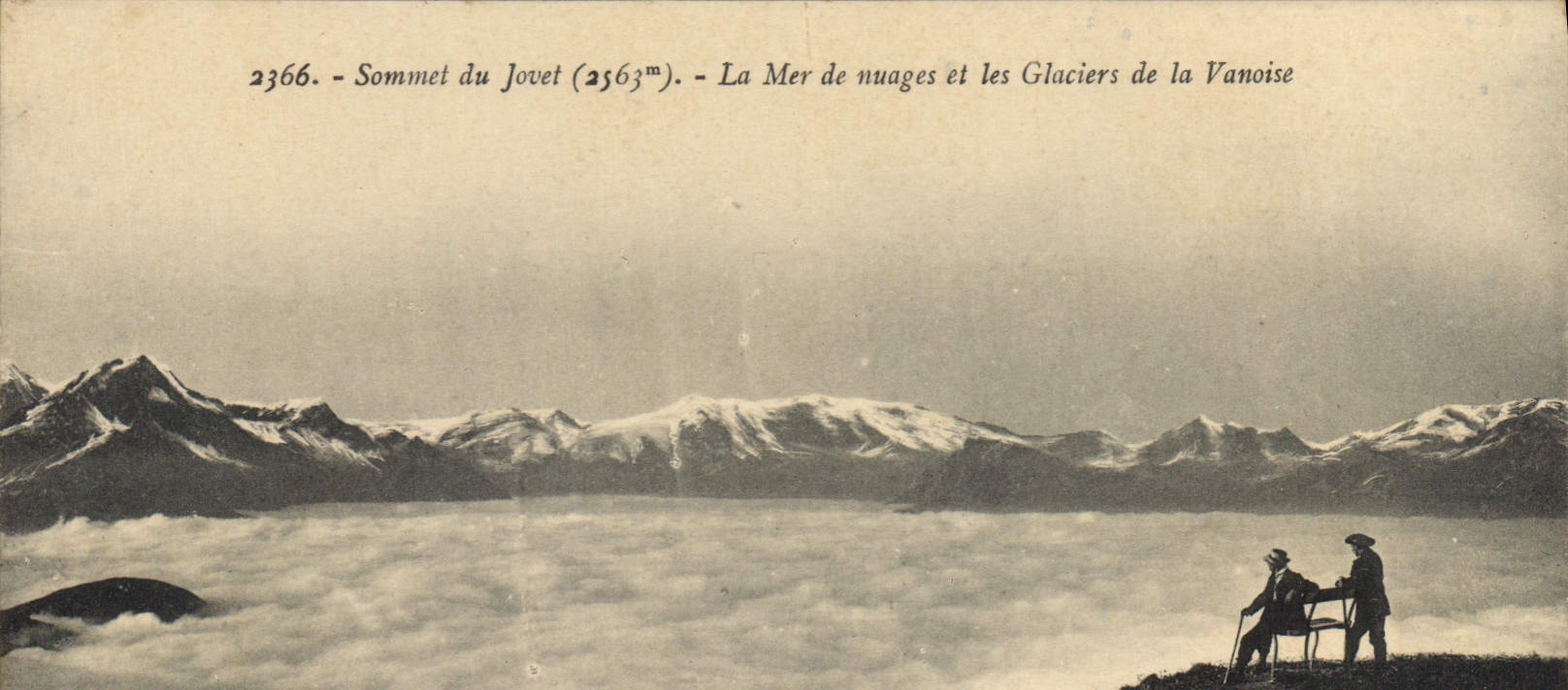 CPA Sommet du Jovet La Mer de Nuages et les Glaciers de la Vanoise 