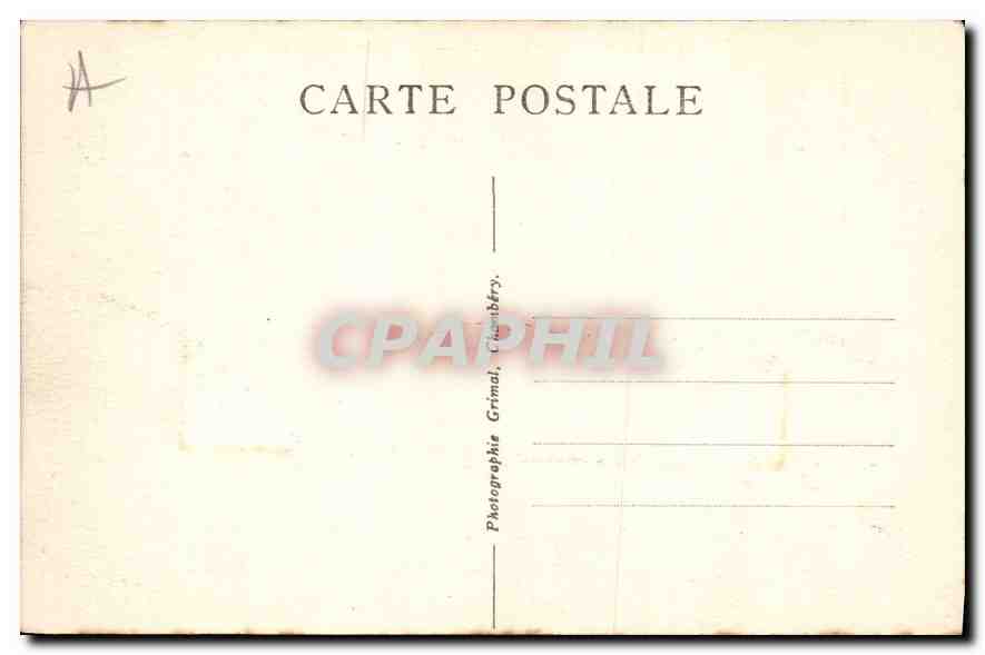 CPA Le Clos Saint Anthelme Chignin Savoie Vue sur le Granier et Notre Dame de Myans  — Rückseite