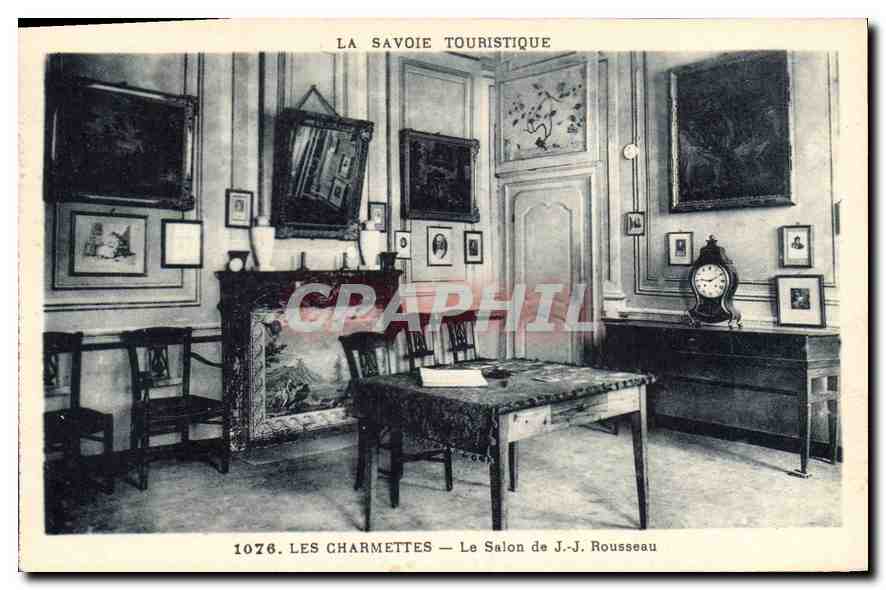 CPA Les Charmettes Le Salon de J J Rousseau 