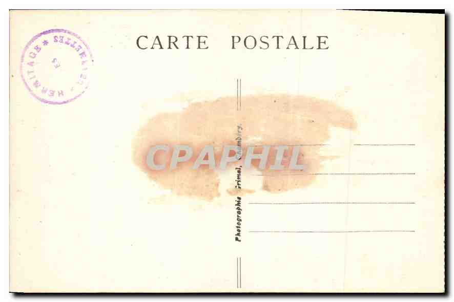 CPA Les Charmettes Le Salon de J J Rousseau  — Rückseite