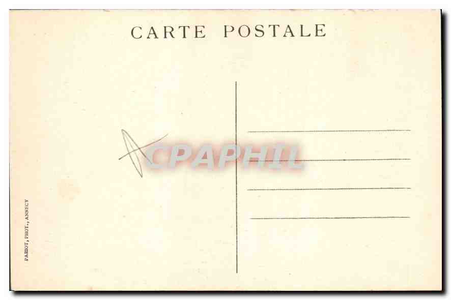 CPA Sites Pittoresques de Savoie La Vallee des Aravis et la Chaine du Mont Blanc  — Rückseite
