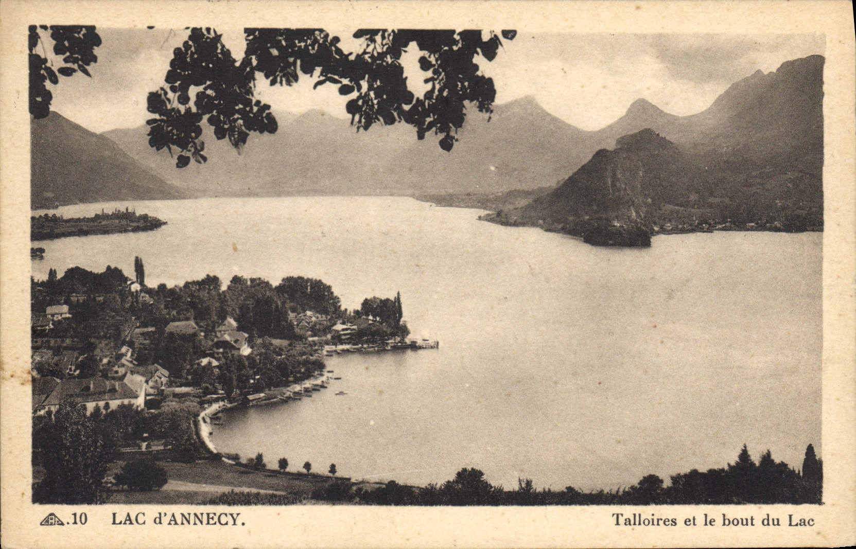 See Annecy — Talloires und das Ende des Sees — anonymer Verleger, Nr. 10
