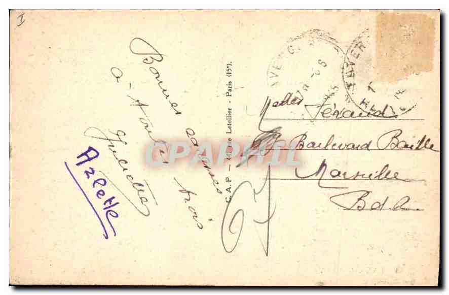 See Annecy — Talloires und das Ende des Sees — anonymer Verleger, Nr. 10 — Rückseite