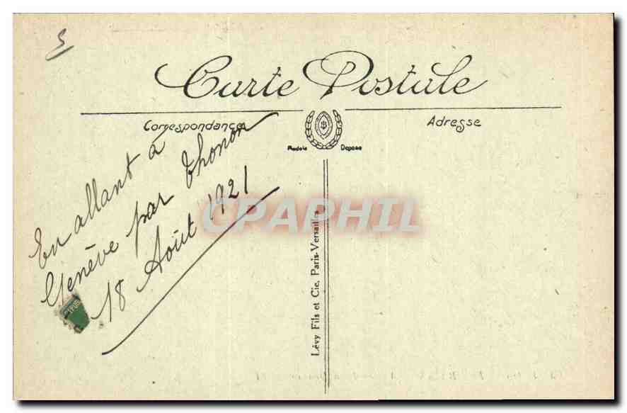CPA Thonon les Bains Vallee de la Drance  — Rückseite