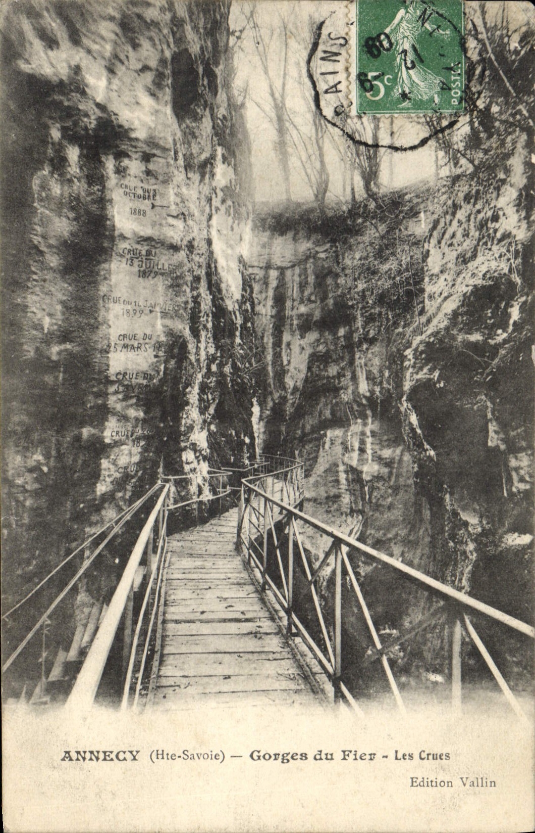 ANNNECY (Hte-Savoie) — Gorges du Fier - Les Crues — Edition Vallin