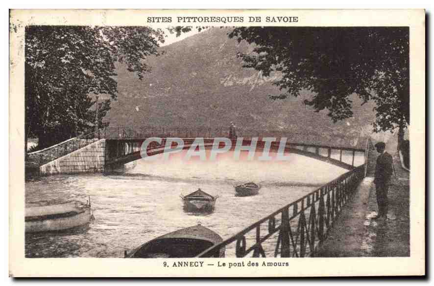 Annecy — Le pont des Amours — Sites pittoresques de Savoie, n°9