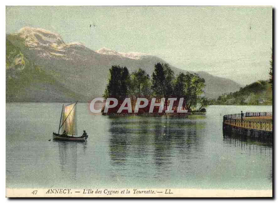 Annecy — L'Île des Cygnes et la Tournette — LL. n°47