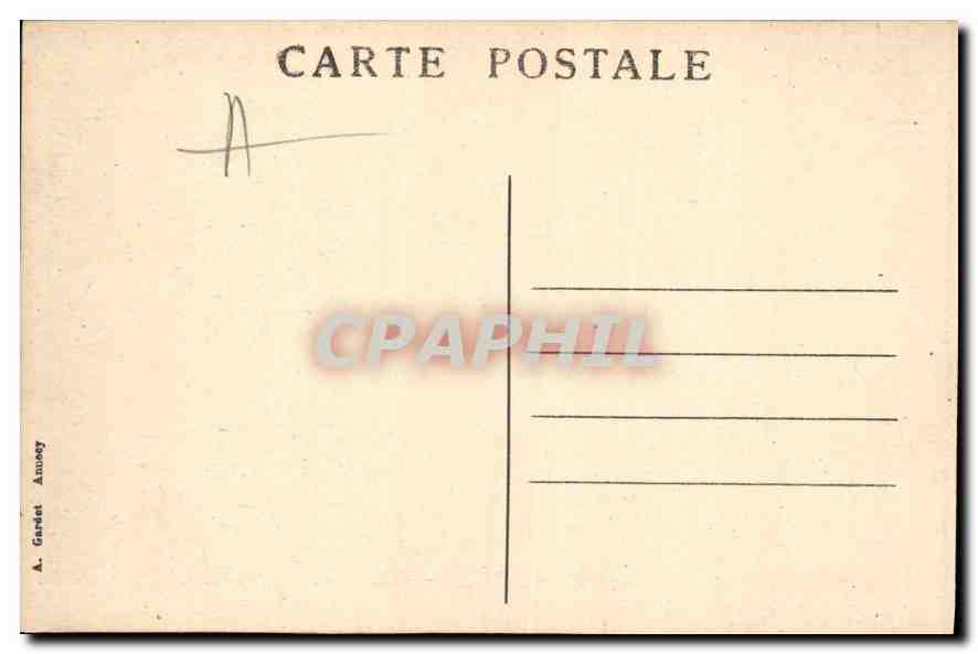 Lac d'Annecy — Le Bateau « La France » de retour du bout du Lac — A. Gardet, n° 456 — Reverso