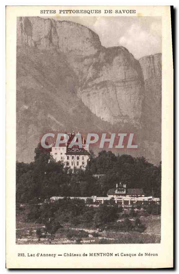 Lac d'Annecy — Château de Menthon et Casque de Néron — Sites pittoresques de Savoie