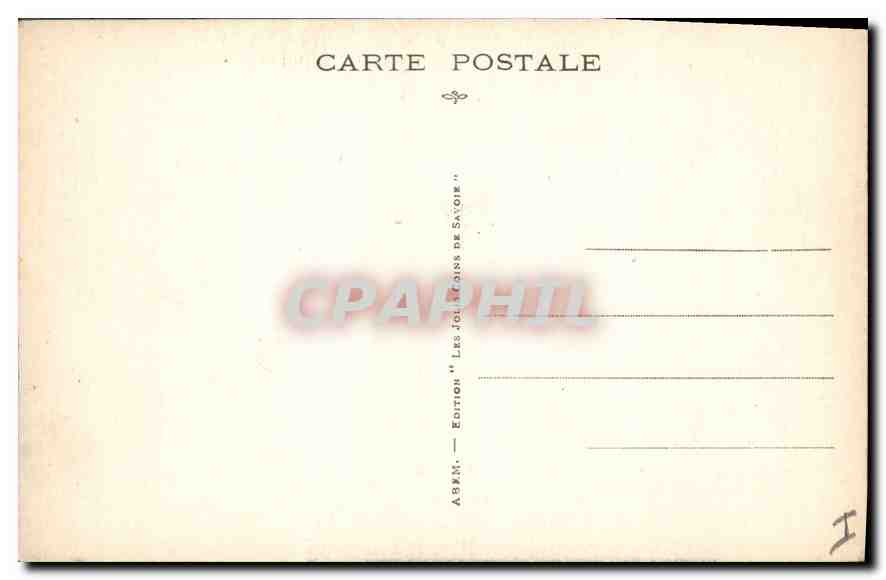 MIEUSSY - Le Pont du Diable — Vallée du Gifire — Édition 'Les Joies de Savoie' — Verso