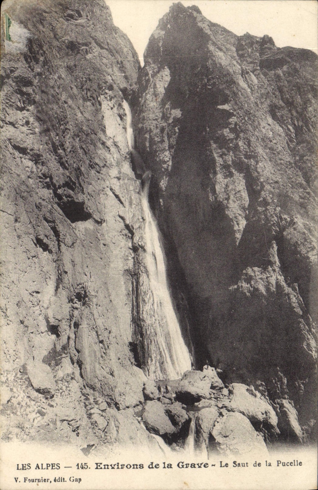 Les Alpes — 145. Environs de la Grave — Le Saut de la Pucelle — V. Fournier, édit. Gap