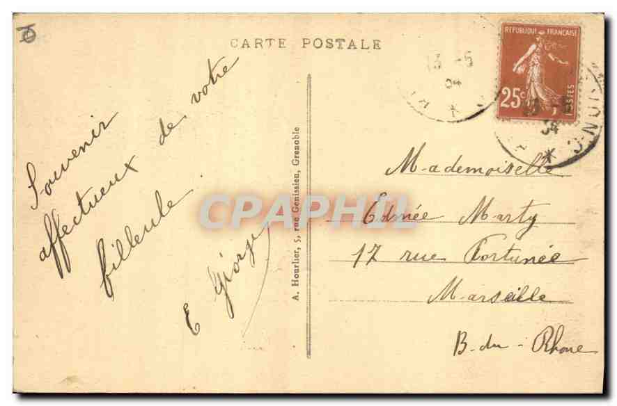 Briançon — Intérieur de l'Église (Style Louis XIV) — A. Hotlier, série 8303-1 — Verso