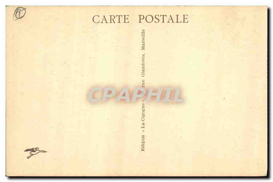 CPA Aix en Provence Cours Mirabeau Vieille porte a Cariatides  — Rückseite