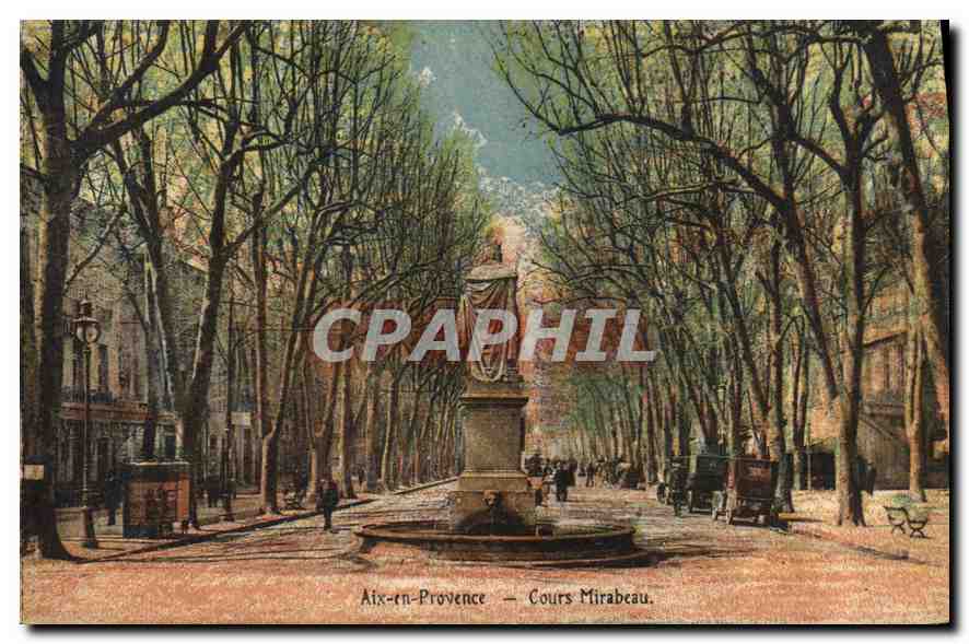 Aix-en-Provence — Cours Mirabeau — éditeur non identifié, n° de série non visible