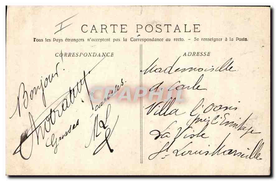 Aix-en-Provence — Rue Cardinale et Église Saint-Jean — Collection Faussaud — Verso