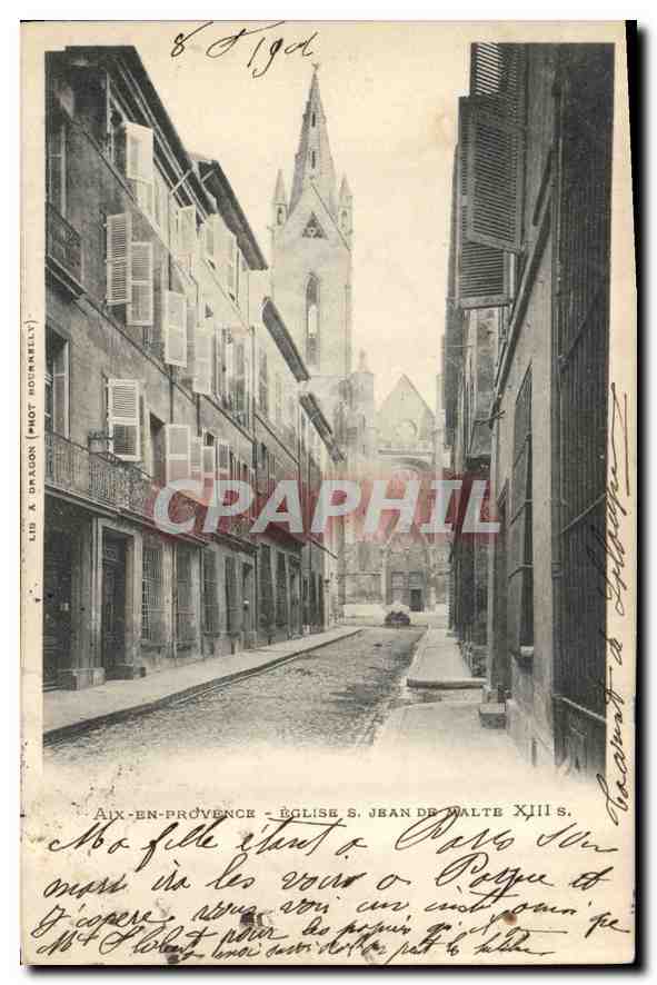 Aix-en-Provence — Église Saint-Jean de Malte XIIIe s. — Lib A. Oregon (Phot. H. Romain)