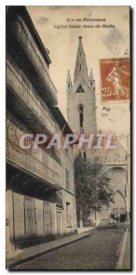 CPA Aix en Provence Eglise Saint Jean de Malte 