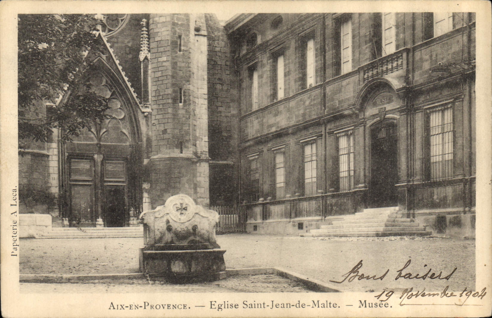 Aix-en-Provence — Église Saint-Jean-de-Malte — Musée — Papeterie A. Leca
