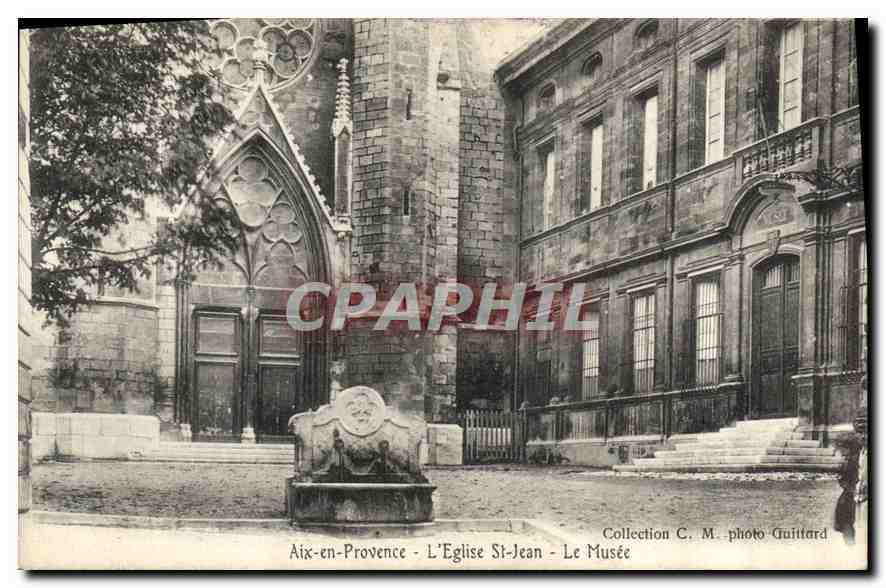 Aix-en-Provence - L'Église St-Jean - Le Musée — Collection C. M. photo Guittard