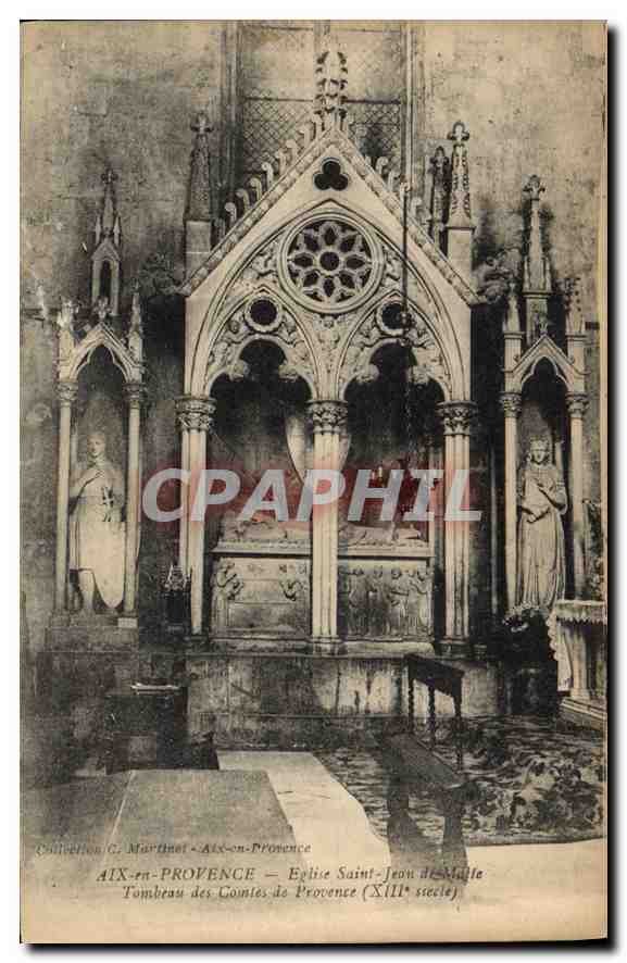 Aix-en-Provence — Église Saint-Jean de Malle — Tombeau des Comtes de Provence (XIIIe siècle)