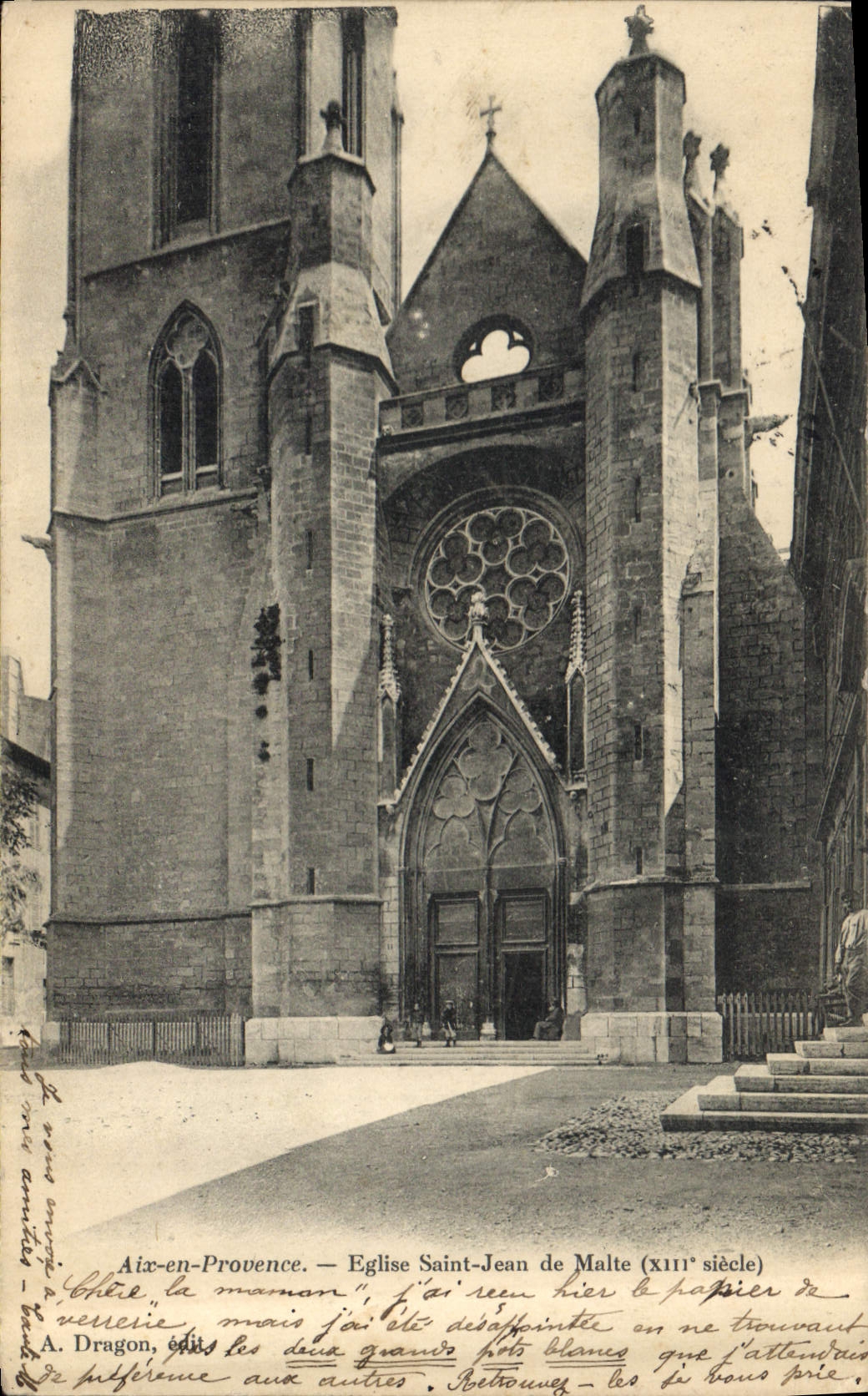 Aix-en-Provence — Église Saint-Jean de Malte (XIIIe siècle) — A. Dragon, éditeur
