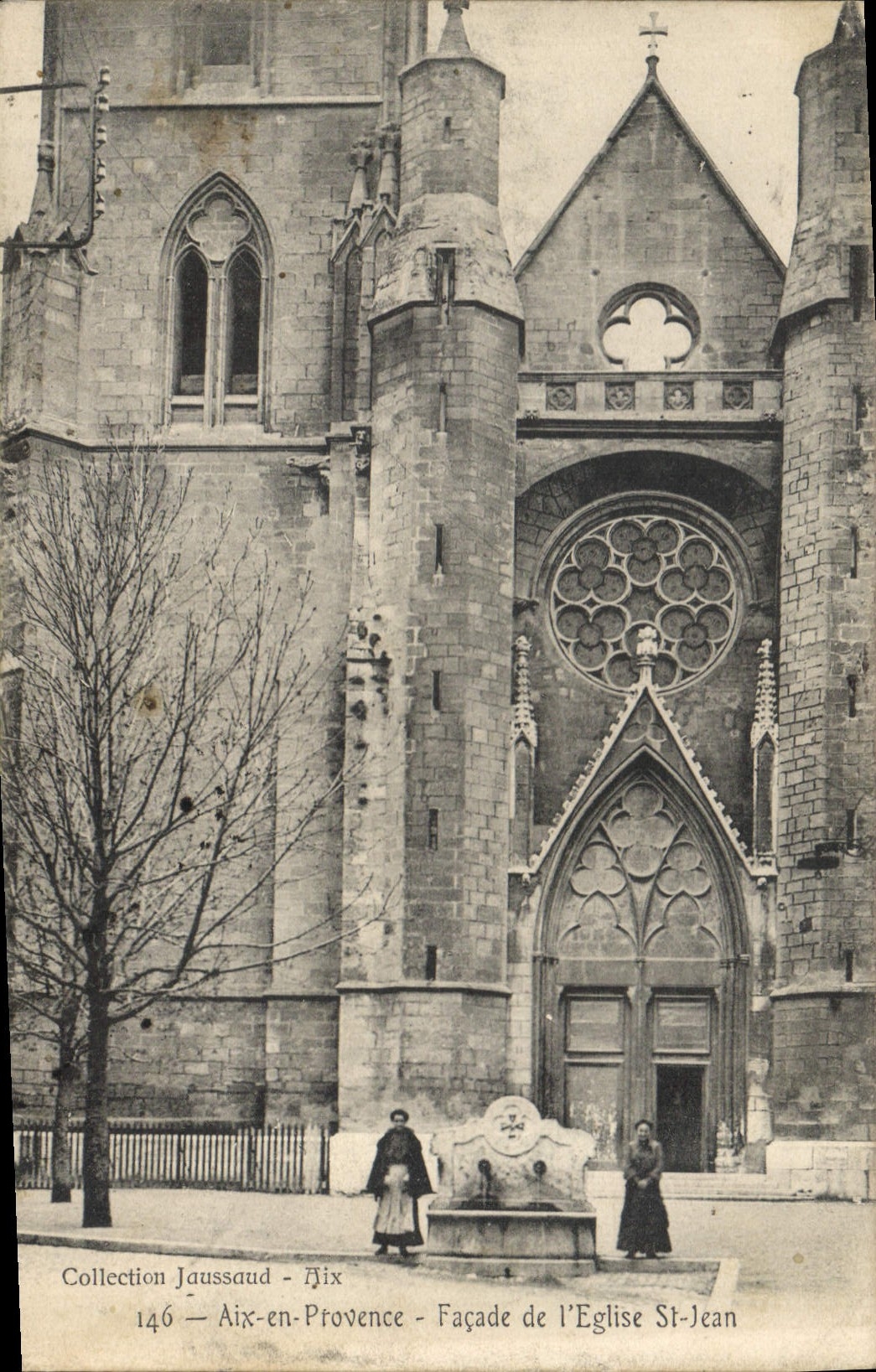 Aix-en-Provence — Façade de l'Église St-Jean — Collection Jaussaud n°146