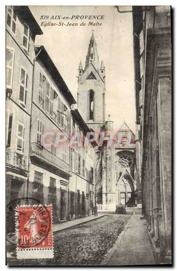 Aix-en-Provence — Église Saint-Jean de Malte — CPM n° 539