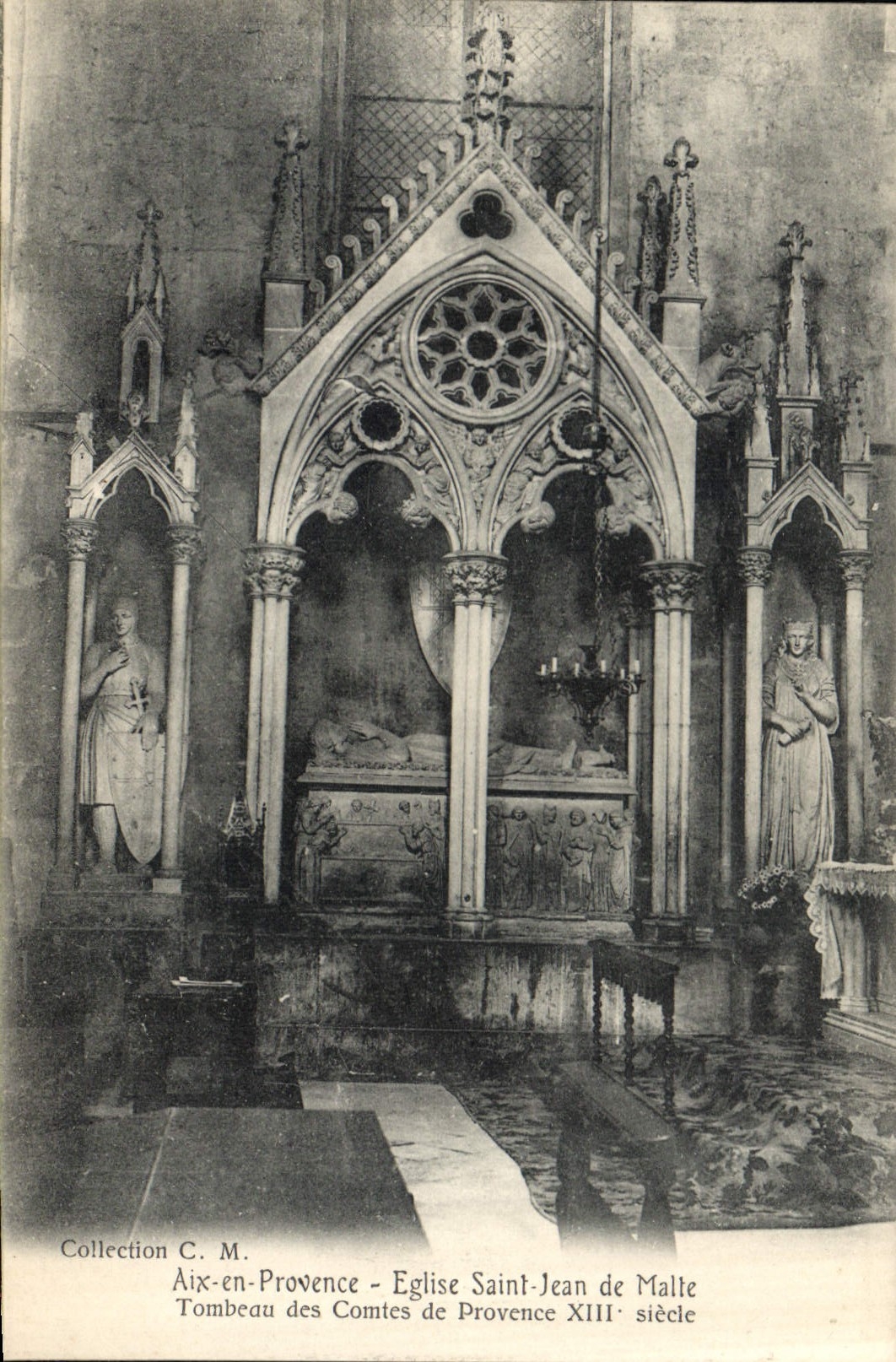 Aix-en-Provence - Église Saint-Jean de Malte : Tombeau des Comtes de Provence - siècle XIII
