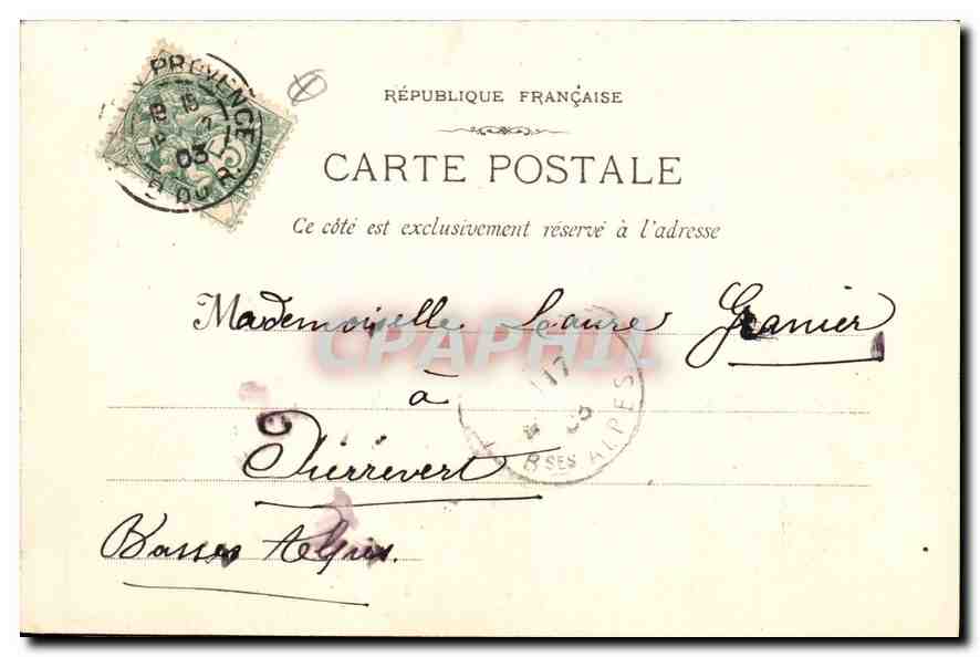CPA Aix en Provence St Jean & Musee — Back