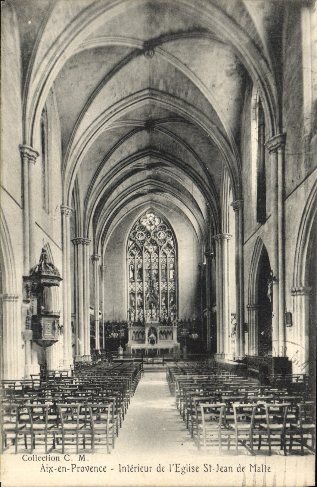 Aix-en-Provence — Intérieur de l'Église Saint-Jean de Malte — Collection C. M.