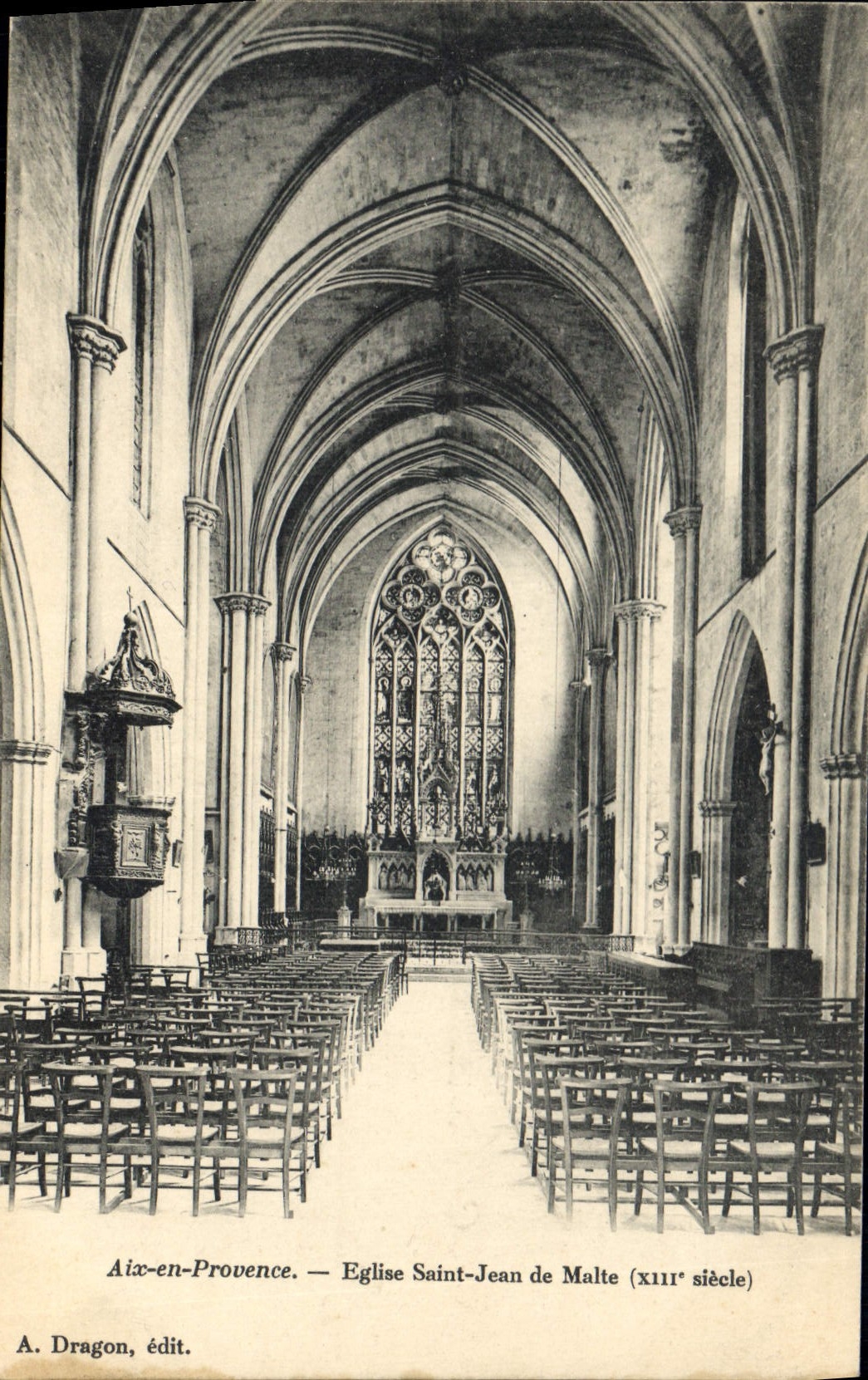 Aix-en-Provence — Église Saint-Jean de Malte (xIIIe siècle) — A. Dragon, édit.