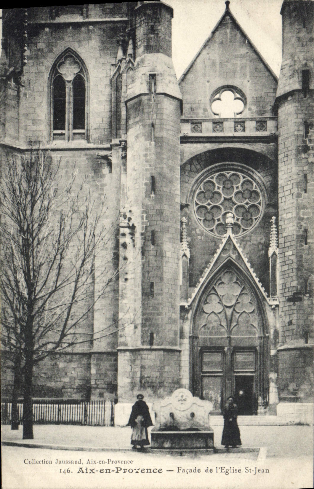 Aix-en-Provence — Façade de l'Église St-Jean — Collection Jaussaud, n°146