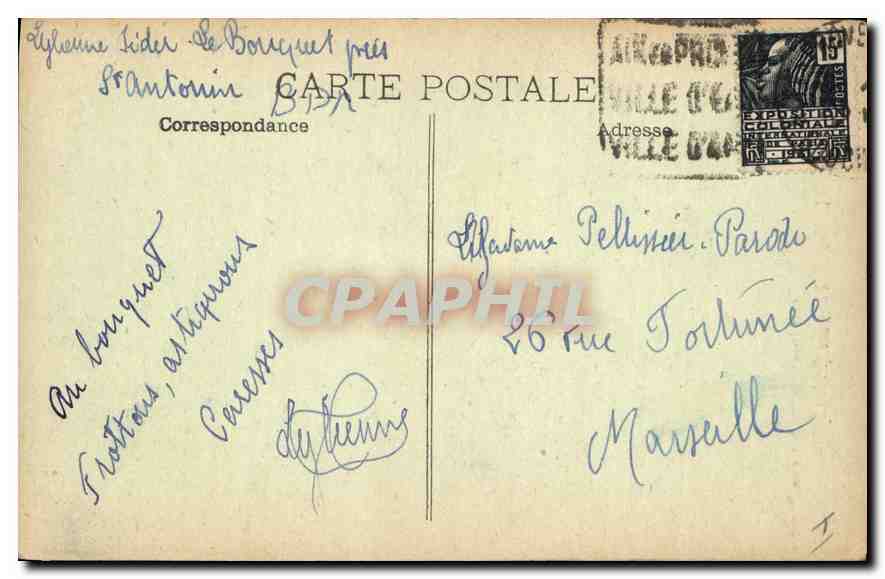 Aix-en-Provence — La Tour de Turreluc (XIVe siècle) — Collection C. Martinet — Verso