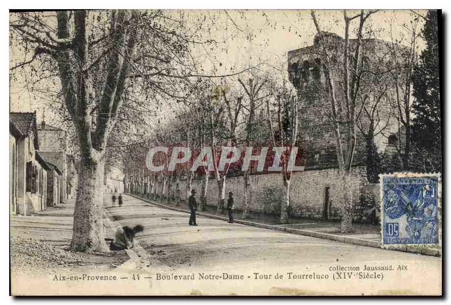 Aix-en-Provence — 44 — Boulevard Notre-Dame — Tour de Tourreluco (XIVe Siècle)