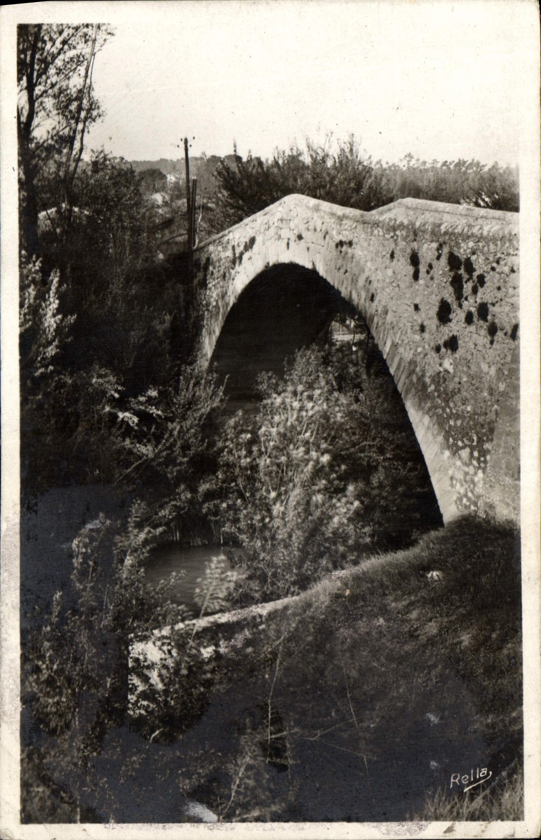 Pont des Trois-Sautets — Aix-en-Provence — éditeur Rella, n°1028