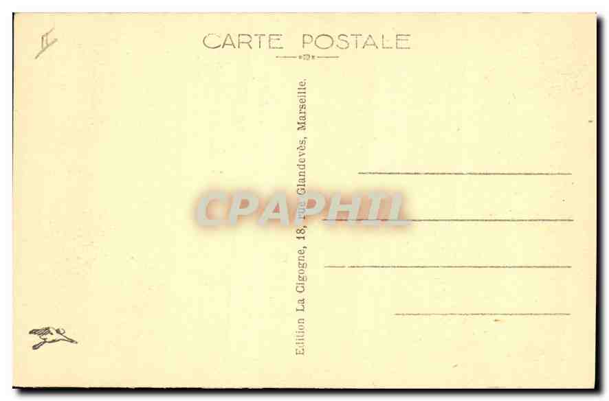 AIX-en-PROVENCE — Butte des 3-Moulins — L'Esplanade et le Portique Dorique — Verso