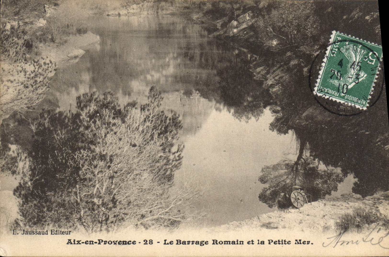 Aix-en-Provence - 28 - El Dique Romano y la Petite Mer - E. Jaussaud Editor