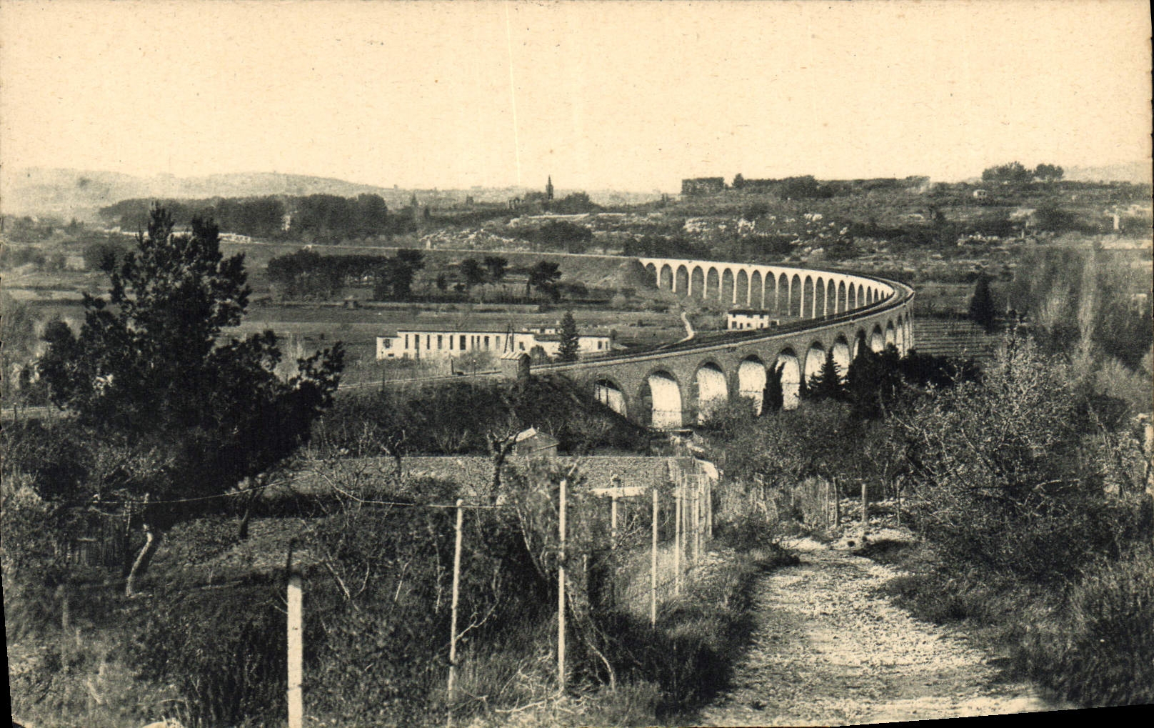 Viaduc du Coton-Rouge — Arc de Meyran — Héliogravure C. Dier Mason