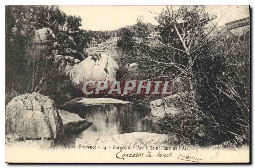 Gorges de l'Arc à Saint Marc de l'Arc — Aix-en-Provence - 14 — Éd. Jaussaud