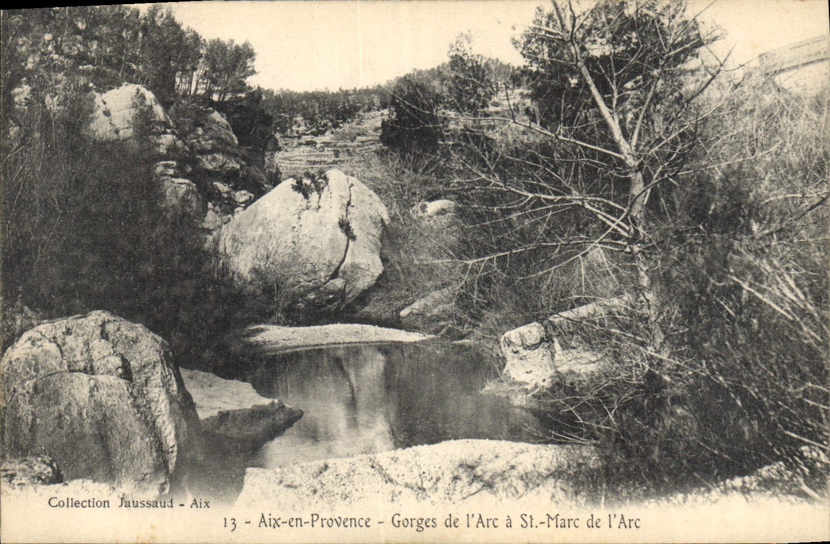 Gorges de l'Arc à St.-Marc de l'Arc — Collection Jaussaud - Aix-en-Provence — n°13