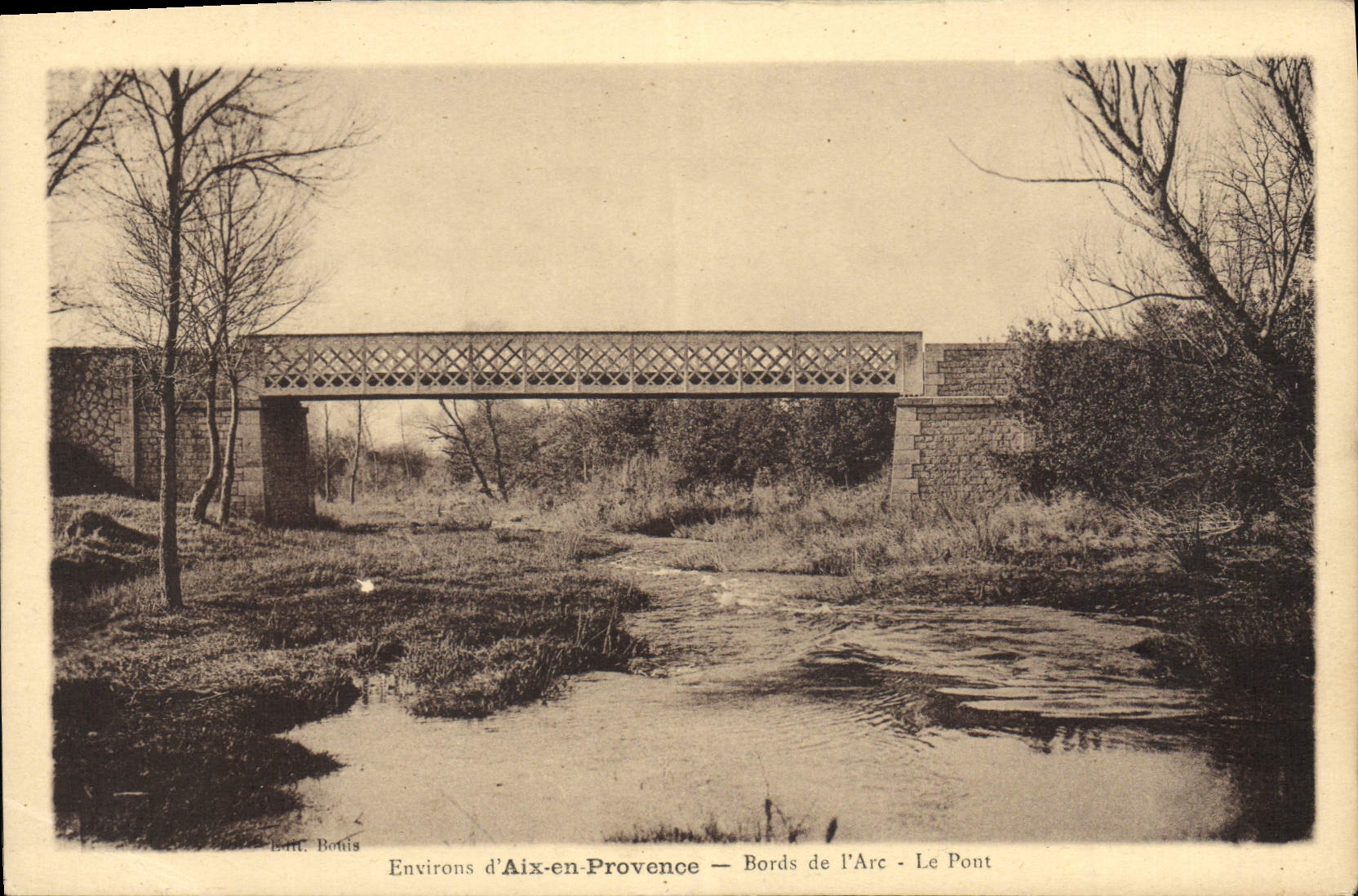 Environs d'Aix-en-Provence — Bords de l'Arc — Le Pont — Saint Bonis