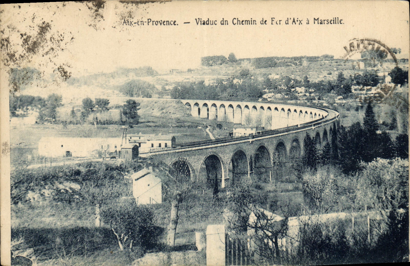 Aix-en-Provence — Viaduc du Chemin de Fer d'Aix à Marseille — éditeur non visible