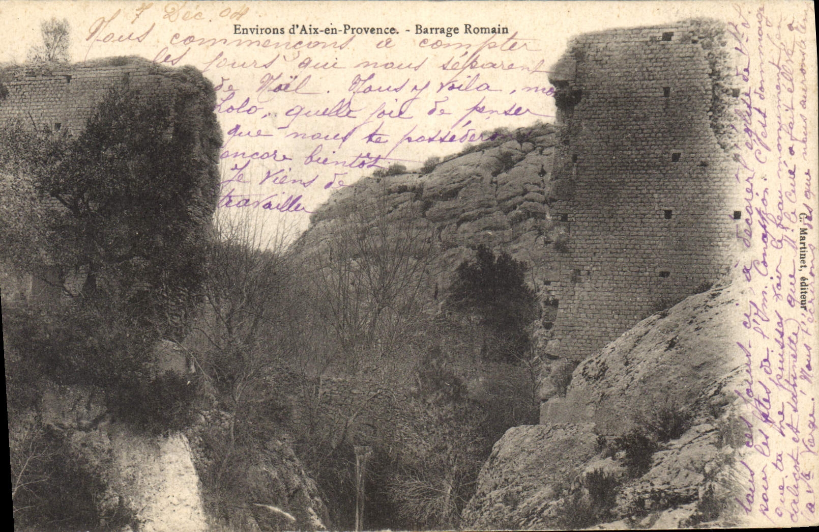 Environs d'Aix-en-Provence — Barrage Romain — C. Martine, éditeur